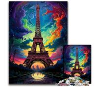 France Eiffel Tower JigsawPuzzle 1000 Pieces for Adults Jigsaw Puzzles for Adults Ideal for Family Fun Relaxation 1000 PCS(75x50cm)
