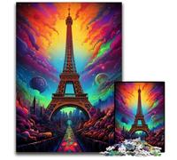France Eiffel Tower JigsawPuzzle 1000 Pieces for Adults Wooden Jigsaw Puzzles for Adults for Birthdays And Holidays 1000 PCS(75x50cm)