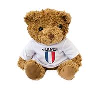 FRANCE FLAG - Adorable Lovely Soft Brown Teddy Bear - Gift Present