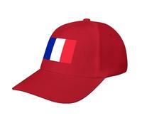 France Flag Baseball Cap,Summer Adjustable Classic Low Profile Hat for Men Women,The Ultimate Accessory for Outdoor Activies Red