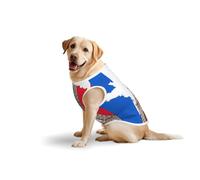 France Flag Eiffel Tower Outlprint Medium Large Pets Vest Breathable Cozy Home Party Sleeveless Tank Top T-Shirt