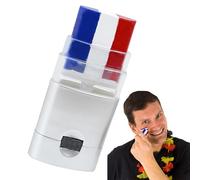 France Flag Face Paint Sticks, 3 Colors Make-up Face Paint, Washable National Flags Face and Body Paint, for Sports Makeup, Football Supporters Euros Sport Event