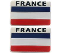 France Flag, French Stickers 2PCS 3D National France Flag Car Decals Self-Adhesive Metal Car for Motorcycle Helmet 3.2x2 inch Style 1