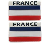France Flag, French Stickers 2PCS 3D National France Flag Car Decals Self-Adhesive Metal Car Logo Stickers for Cars Motorcycle Helmet 3.2x2 inch, Metal, Style 1