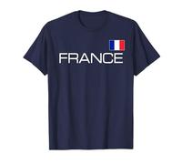 FRANCE FLAG FRENCH TRICOLOUR ATHLETIC SPORTS JERSEY STYLE T-Shirt