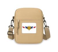 France Flag National Emblem Crossbody Bag Cell Phone Purses Handbag Shoulder Mini Bag