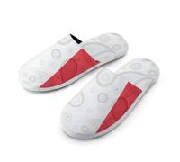 France Flag Paisley French Warm Mens Slippers Slip On Soft Fleece House Shoes Winter Indoor Outdoor