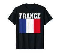 France Flag Patriotic National Roots Souvenir T-Shirt