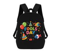 France Fools Day Classic Mens Backpack Womens 17 Inch Shoulder Bag