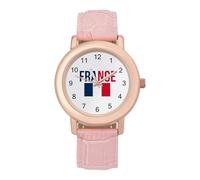 France French Flag Fashion Women's Watch Easy Reader Novelty Slim Quartz Casual Dress Wrist Watches