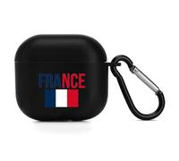 France French Flag Novelty Protective Cases Cover Compatible for AirPods 4 Funny Headphone Case Storage Boxes for Women Men