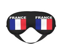 France French Flag Tricolor Eye Mask Sleep Mask Light BlockBlindfold Night Eyes Cover Soft Pressure-Free Eyeshade with Elastic Strap for Home Travel Office Nap Yoga