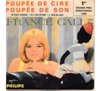 France GALL - EUROVISION 1965 Luxembourg : France GALL Poupée de cire poupée de son - EP REPLICA - 4-TRACK CARD SLEEVE - 1) Poupée de cire poupée de son 2) Un prince charmant 3) Dis à ton capitaine 4) Le cœur qui jazze - CDSINGLE