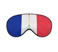 France Gay Flag Sleep Mask Eye Cover for Sleeping Men Women Light Blocking Travel Blindfold