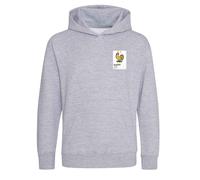 France Graffiti Frame Kids Hoodie - Gray / 5-6 years