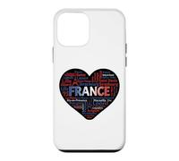 France Heart Typography Map Paris French Cities Word Cloud G Case for iPhone 12 mini