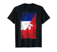 France & Hong Kong Flags - French Hong Konger T-Shirt