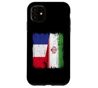 France Iran Half Flag French Iranian Jersey Case for iPhone 11