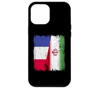 France Iran Half Flag French Iranian Jersey Case for iPhone 12 Pro Max