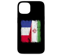 France Iran Half Flag French Iranian Jersey Case for iPhone 13