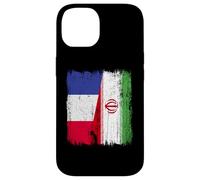 France Iran Half Flag French Iranian Jersey Case for iPhone 14