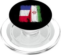 France Iran Half Flag French Iranian Jersey PopSockets PopGrip for MagSafe
