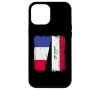 France Iraq Half Flag French Iraqi Jersey Case for iPhone 12 Pro Max