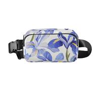 France Iris Sibirica Beauty Summer Flowers Fashion Fanny Bag for Men and Women, Water Resistant with Adjustable Strap for Travel, Gym, Work, Cell Phone Bag, France Iris sibirica beauty, France Iris
