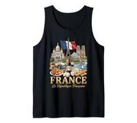 France la Republique Francaise Travel Paris Icons Tank Top
