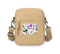 France Landscap Animals National Flag Crossbody Bag Cell Phone Purses Handbag Shoulder Mini Bag