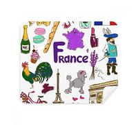 France Landscap Animals National Flag Phone Screen Cleaner Glasses Cleaning Cloth 2pcs Suede Fabric