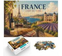 France︰ L'art De Vivre, 1000 Piece Paper Jigsaw, 1000pcs (75x50cm)