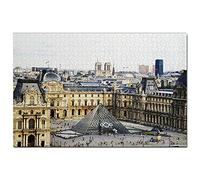 France Louvre Museum Paris Jigsaw Puzzle 300 Piece Game Artwork Travel Souvenir 38x26CM