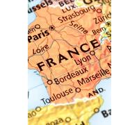 France Map Travel Notebook or Journal