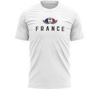 France Mens T Shirt Français Rugby Pride Supporter Tee French Rooster Top, S, White