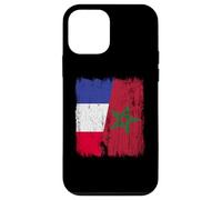 France Morocco Half Flag French Moroccan Heritage Jersey Case for iPhone 12 mini