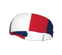 France Nation Flag Headband Patriotic Sports Headband Elastic Sweatband for Running Soccer Basketball
