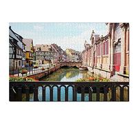 France Old Town Little Venice Colmar Jigsaw Puzzle 200 Piece Game Artwork Travel Souvenir 35x25CM
