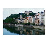 France Old Town Lyon Jigsaw Puzzle 1000 Piece Game Artwork Travel Souvenir 52x38CM