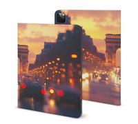 France Paris Arc De Triomphe Funny Tablet Case Compatible with IPAD Pro 2020 （11in）/2020 （10.2in）/2020 AIR 4 （10.9in）/Pro 2021 （11in）/Air4/Air5 （10.9in） Personality Protective Cover with Pen Slot