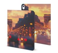 France Paris Arc De Triomphe Funny Tablet Case Compatible with IPAD Pro 2020 （11in）/2020 （10.2in）/2020 AIR 4 （10.9in）/Pro 2021 （11in）/Air4/Air5 （10.9in） Personality Protective Cover with Pen Slot