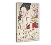 France Paris Decorator Fair Vintage Canvas Poster Bedroom Decor Landscape Office Room Decor Gift 12x18inch(30x45cm)