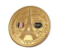 France Paris Eiffel Tower Limited Special collectable & commemorative beautiful gold color souvenir coin