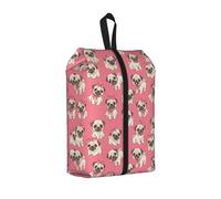 France Pug Shoe Bags for Travel Funny Cute Animals Packing Organizers Shoe Pouch with Handle