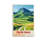 France Puy De Sancy Vintage Travel Souvenir Poster Wall Art Picture Painting Canvas Prints Artworks Bedroom Living Room Decor 08x12inch(20x30cm)