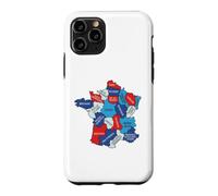 France Regional Map Graphic Design Regions Normandy Bretagne Case for iPhone 11 Pro