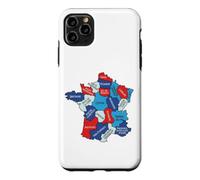 France Regional Map Graphic Design Regions Normandy Bretagne Case for iPhone 11 Pro Max