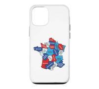 France Regional Map Graphic Design Regions Normandy Bretagne Case for iPhone 12/12 Pro