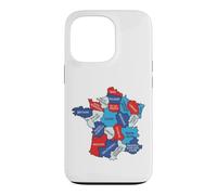 France Regional Map Graphic Design Regions Normandy Bretagne Case for iPhone 13 Pro