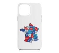 France Regional Map Graphic Design Regions Normandy Bretagne Case for iPhone 13 Pro Max